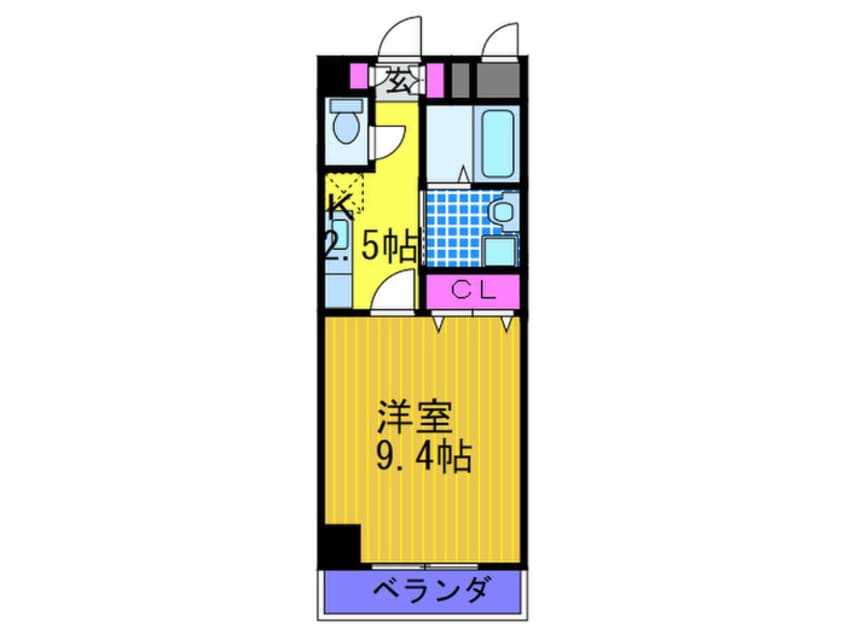 間取図 コンフォ－トエヌズ