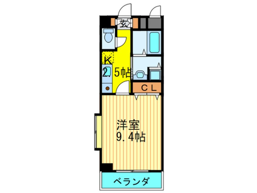 間取図 コンフォ－トエヌズ