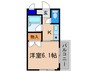 フォ－レドオ－ル桃山 1Kの間取り