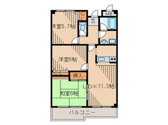 間取図 センチュリー上山手