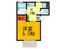 シンフォニ－ 1Kの間取り