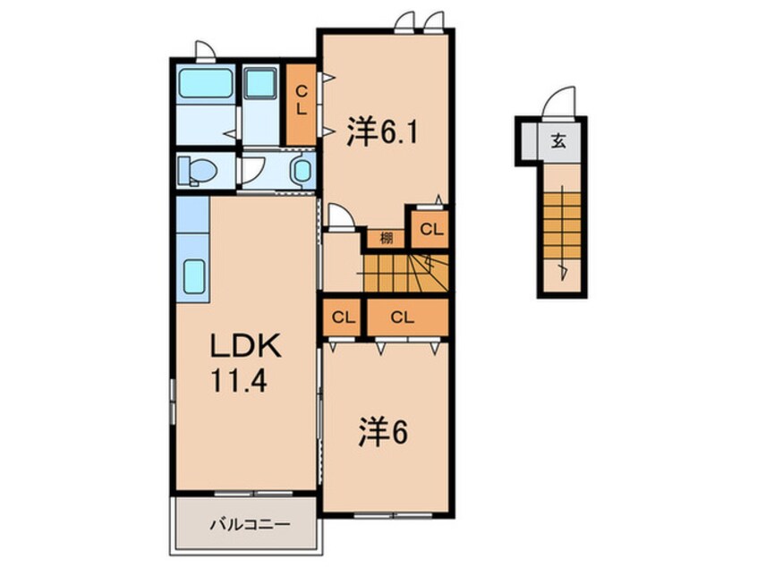 間取図 エーデル