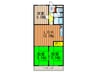 サングレ－スミハマ 3LDKの間取り