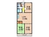 サングレ－スミハマ 3LDKの間取り