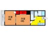 ヴィラナリ－南寺方 2Kの間取り