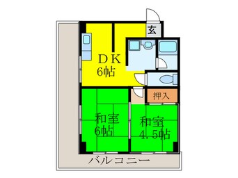 間取図 シャルムビラ土井