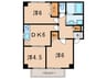 セレクトハイム 3DKの間取り