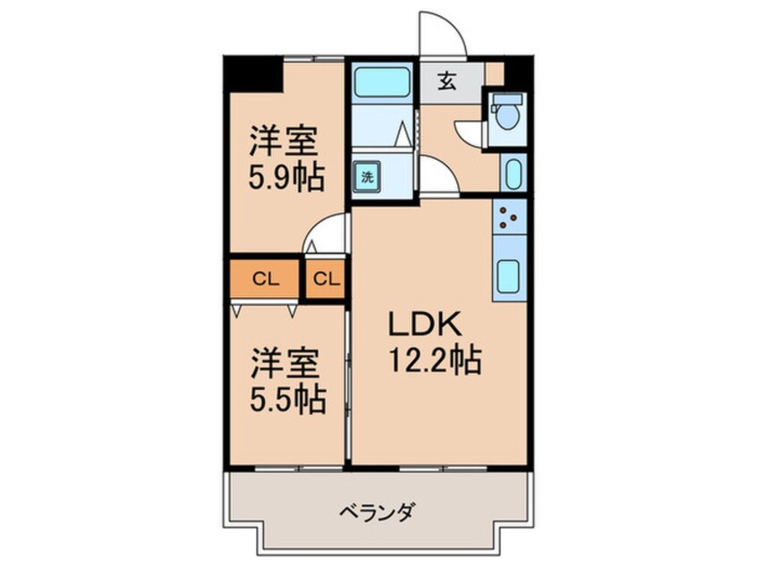 間取図 駒川グリ－ンマナ－
