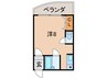 水谷ﾍﾞﾙﾊｳｽ 1Rの間取り