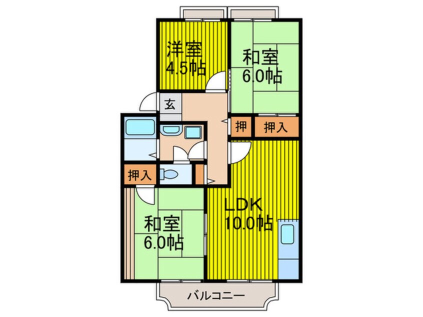 間取図 南ハイツ