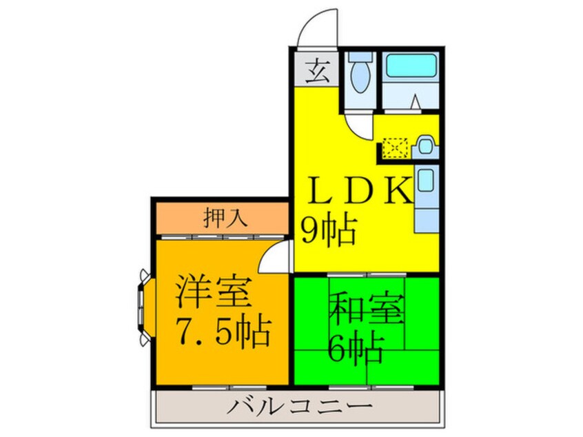 間取図 シャトルハイツ