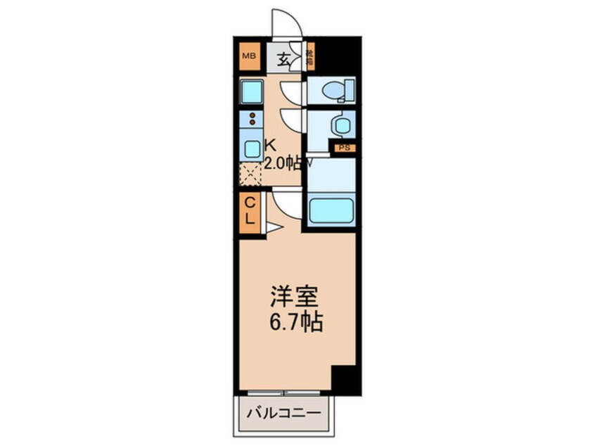 間取図 ArtizA淡路