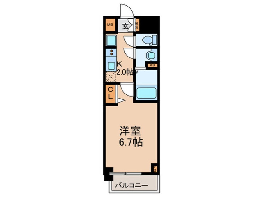 間取図 ArtizA淡路