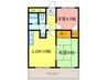 サンライズ 2LDKの間取り