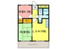 サンライズ 2LDKの間取り