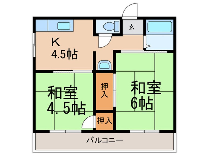 間取図 第二坂田ビル