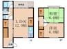 光の窓と春風のNodoka 2LDKの間取り