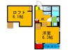 VIVACE　K 1Kの間取り