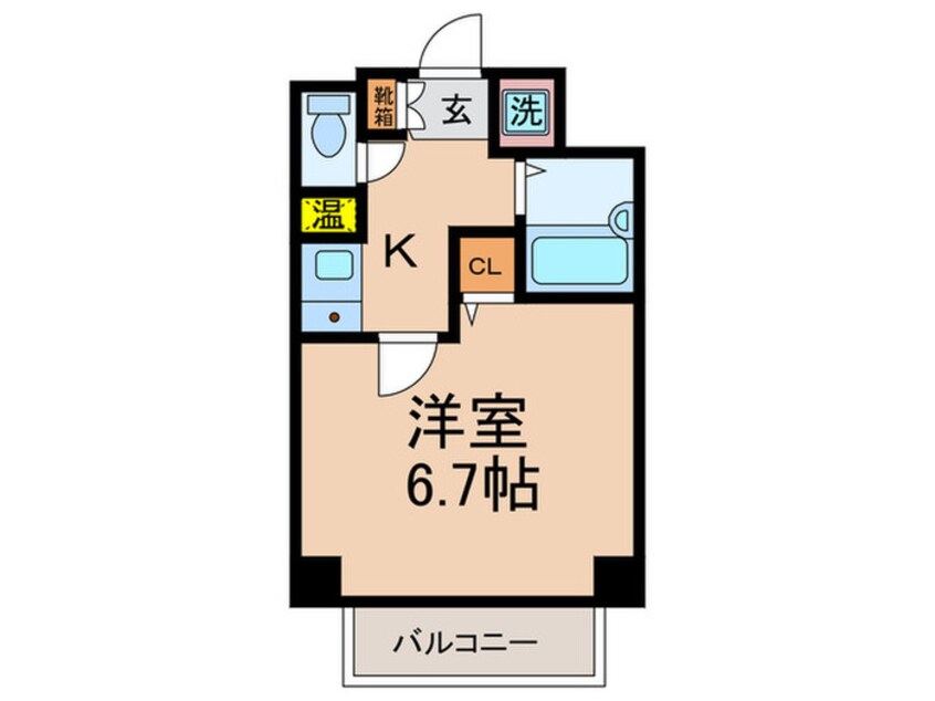 間取図 ﾌﾟﾚｻﾝｽ京都東山ｼﾃｨﾗｲﾌ(703)