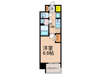 間取図 ｱﾄﾞﾊﾞﾝｽ大阪ｳﾞｪﾝﾃｨ(1401)