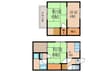 西ノ京壺ノ内町2-2貸家 3Kの間取り