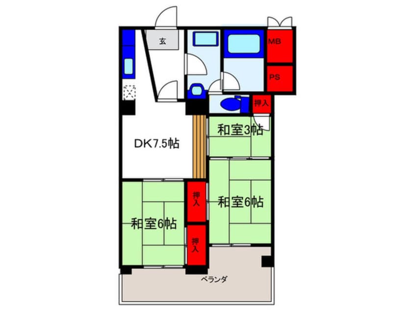 間取図 豊中グランドハイツ