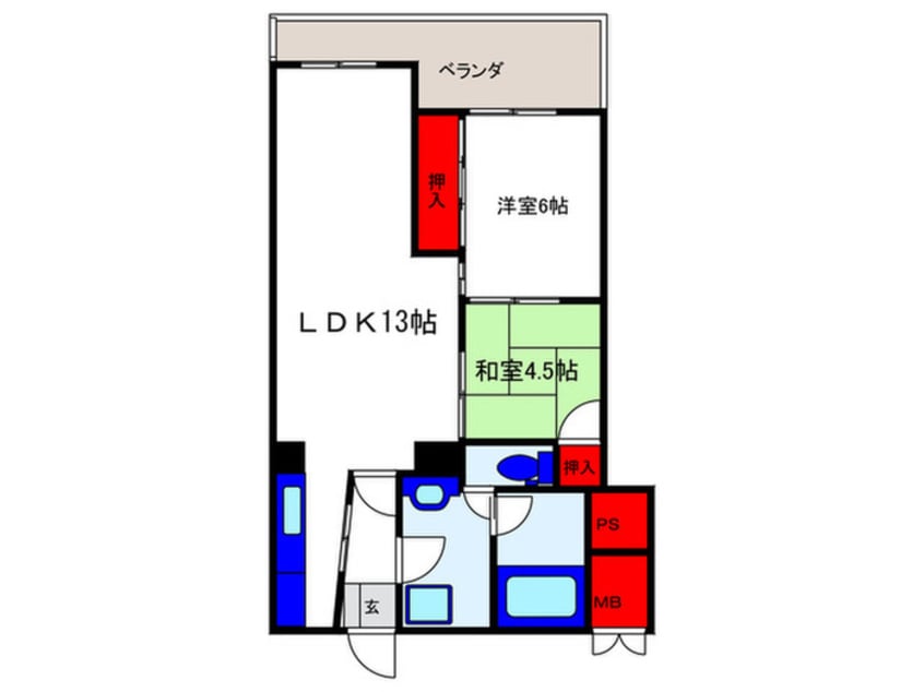 間取図 豊中グランドハイツ