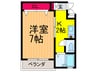 アロマ２１ 1Kの間取り