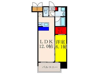 間取図 プレジオ江坂ROUGE