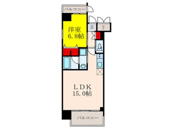 間取図 プレジオ江坂ROUGE