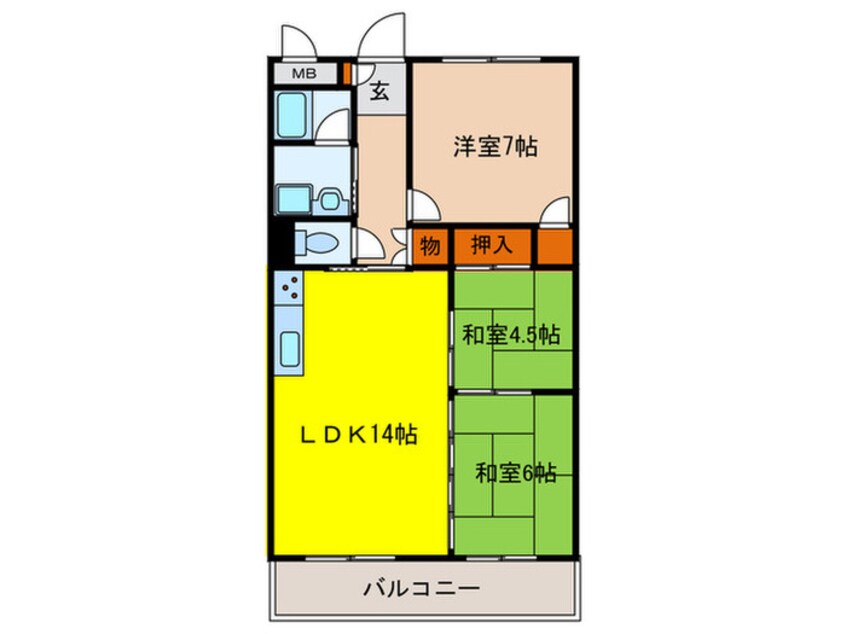 間取図 アルウエットグランドステ－ジ