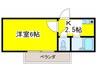 シャルマンハイツ 1Kの間取り