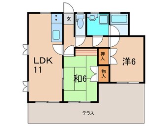 間取図 CASA　VERTE　西明石