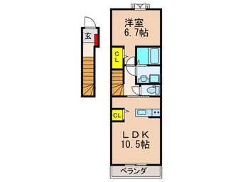 間取図 ﾌﾗﾜｰﾀｳﾝﾊｲﾄﾞﾚｲﾝｼﾞｱ
