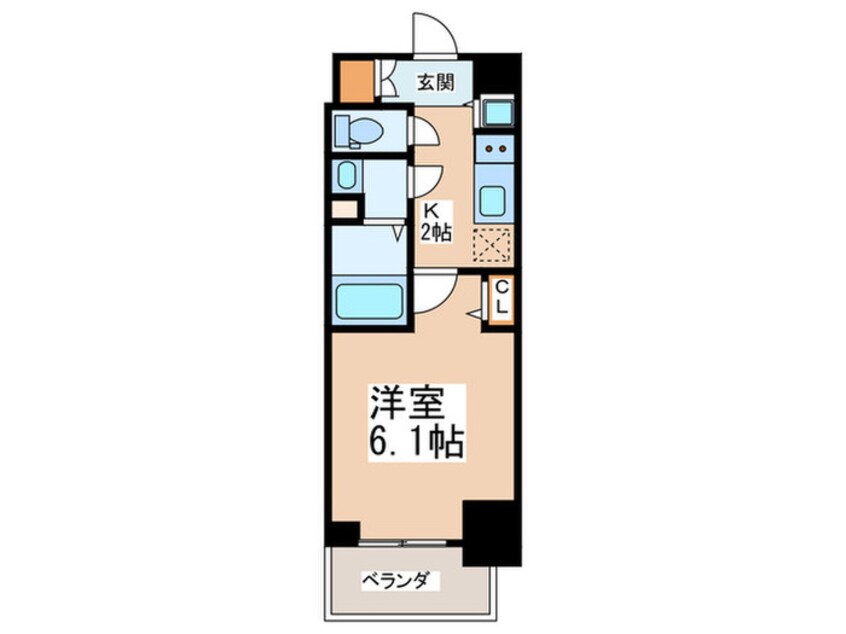 間取図 メインステージ京町堀(404)