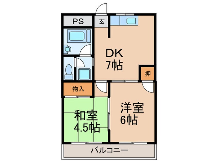 間取図 岡田マンション