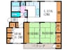 竹の台団地Ｃ２棟(505) 3LDKの間取り
