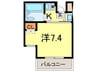 ベルトピア西宮北口Ⅰ 1Kの間取り