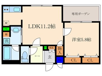 間取図 ヴァンベール御苑前