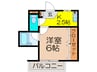 フォアール中村町 1Kの間取り