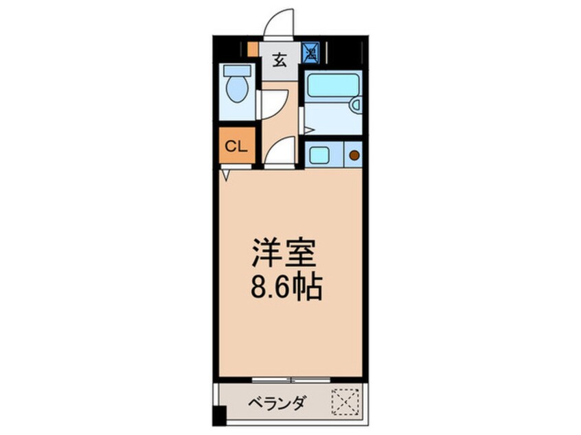 間取図 クレッシェンド岸地