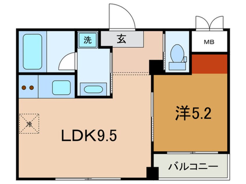間取図 ＰＲＩＯＲ　ＬＩＢＥＲＴＡ