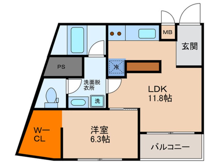 間取図 ＰＲＩＯＲ　ＬＩＢＥＲＴＡ