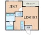 ＰＲＩＯＲ　ＬＩＢＥＲＴＡ 1LDKの間取り