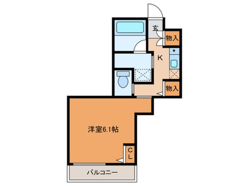 間取図 エスティメゾン西天満