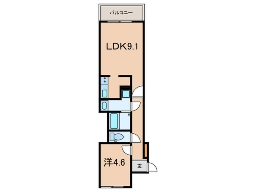 間取図 サンプット東仲ノ町