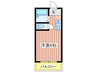 エムロード蒲生 1Rの間取り