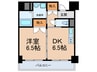 サンシャイン六甲 1DKの間取り