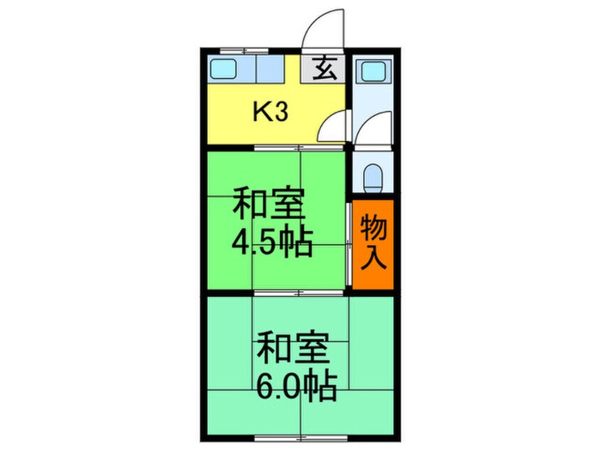 間取図 玉野コーポ