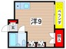 前川ﾏﾝｼｮﾝ２号館 1Rの間取り